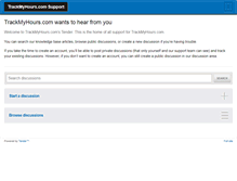 Tablet Screenshot of help.trackmyhours.com